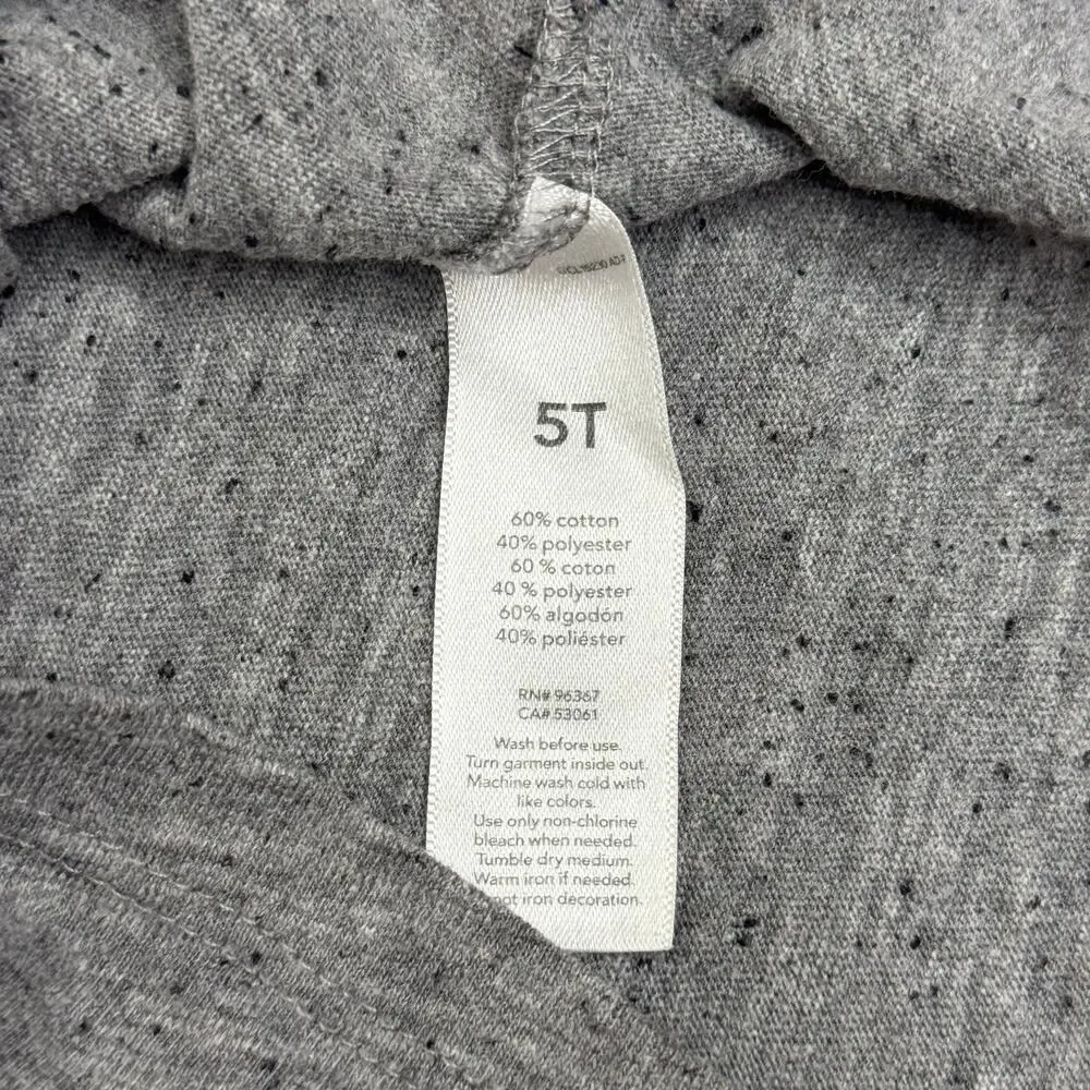 OshKosh B’gosh Gray Heathered Short Sleeve Polo Shirt Size 5T